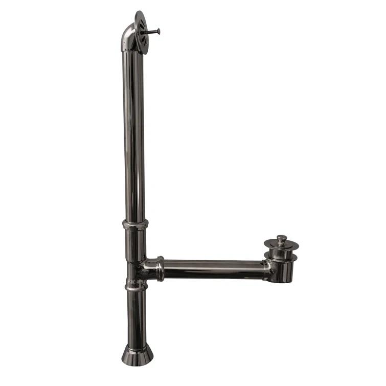 Griffin 61.25'' x 30.5'' Freestanding Soaking Cast Iron Bathtub with Faucet