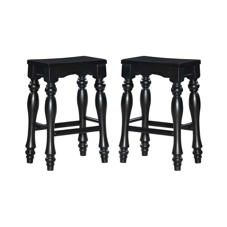 Clemente Counter Stool with Solid Wood Frame
