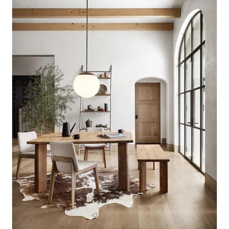 Handmade Rectangular Dark Brown Cowhide 5' x 7' Area Rug