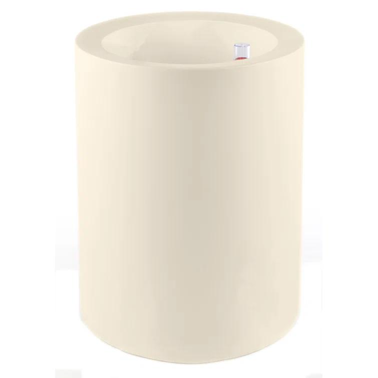 Ecru Cilindro Self-Watering Planter, 31.5" Polyethylene