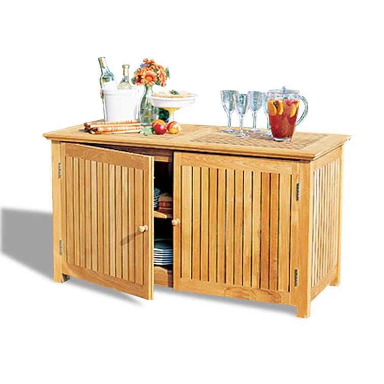 WholesaleTeak Outdoor Patio Grade-A Teak Wood Chest Storage Cabinet #WMSTCH