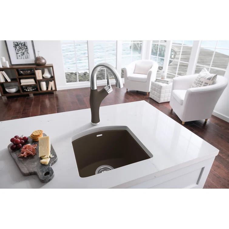 Diamond SILGRANIT 15" L x 15" W Drop-in/Undermount Bar Sink