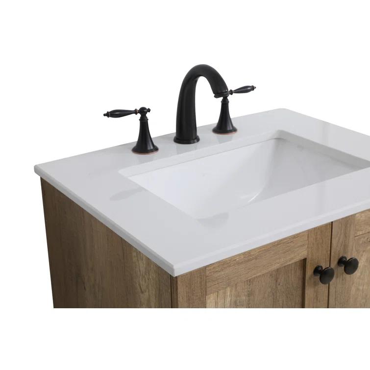 Lark Manor™ Soma 24'' Single Bathroom Vanity with Engineered Marble Top