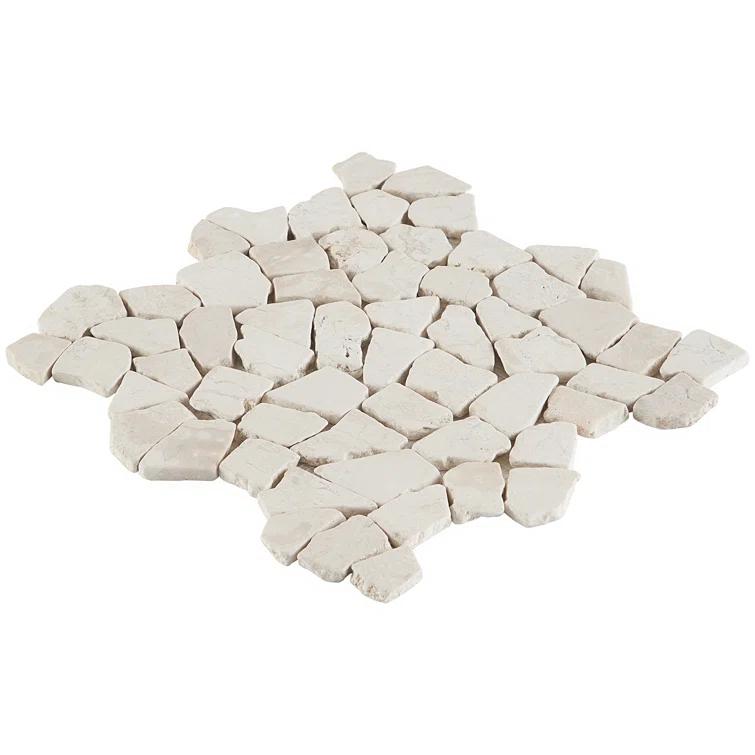 Picturesque Tumbled 11.81 in. x 11.81 in. Gray Floor and Wall Mosaic (0.97 sq. ft. / Sheet)