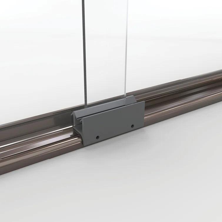 Classic 56" W x 57" H Bypass Frameless Tub Door