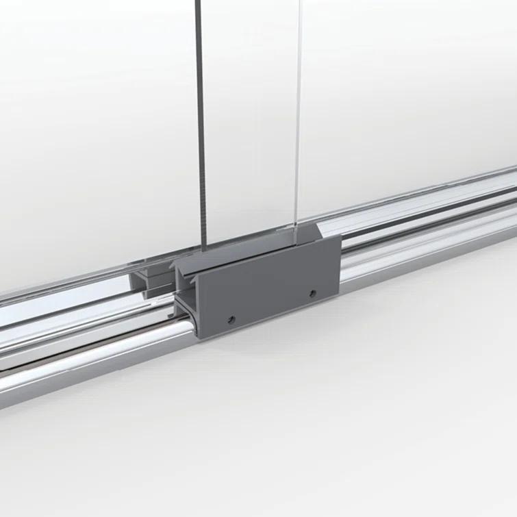 Classic 56" W x 57" H Bypass Frameless Tub Door