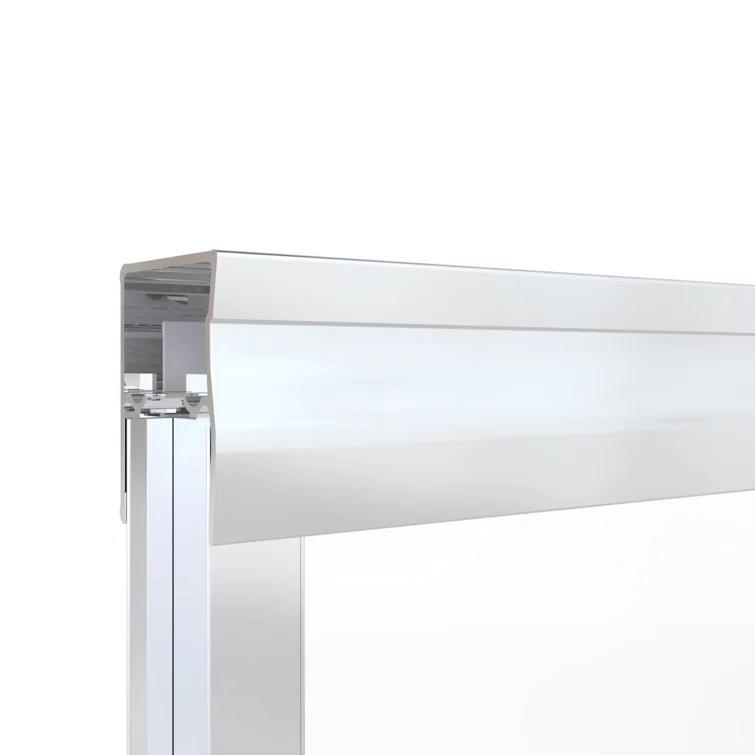 Classic 56" W x 57" H Bypass Frameless Tub Door
