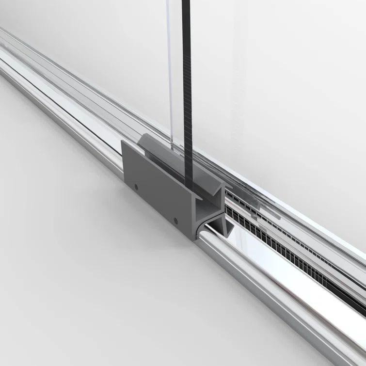Classic 56" W x 57" H Bypass Frameless Tub Door