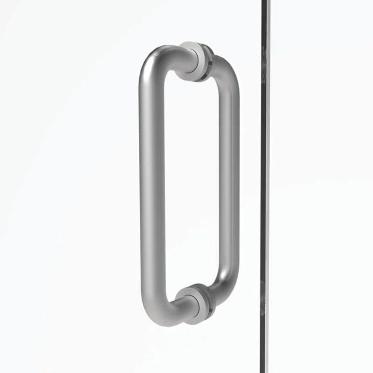 Celesta 57" W x 72" H Hinged Frameless Shower Door