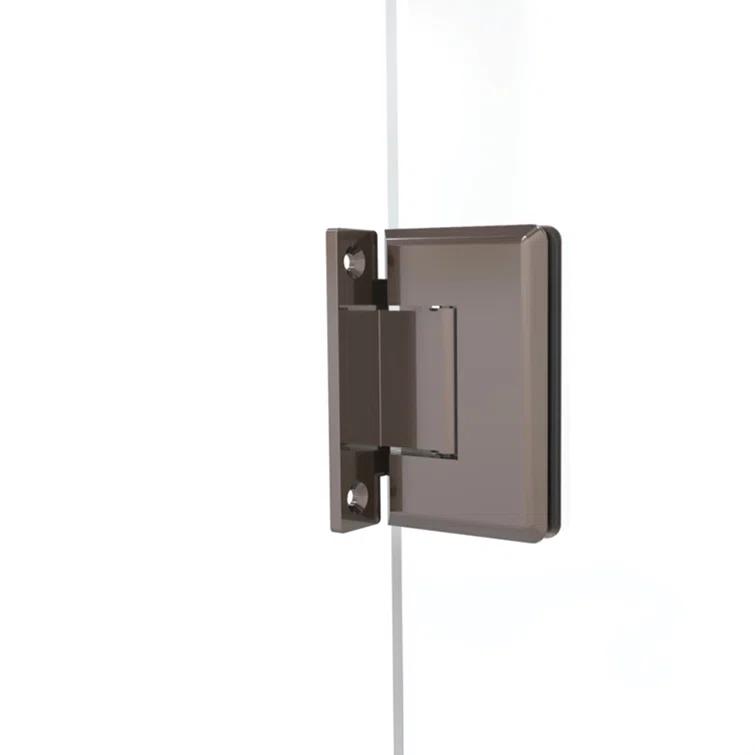 Celesta 57" W x 72" H Hinged Frameless Shower Door