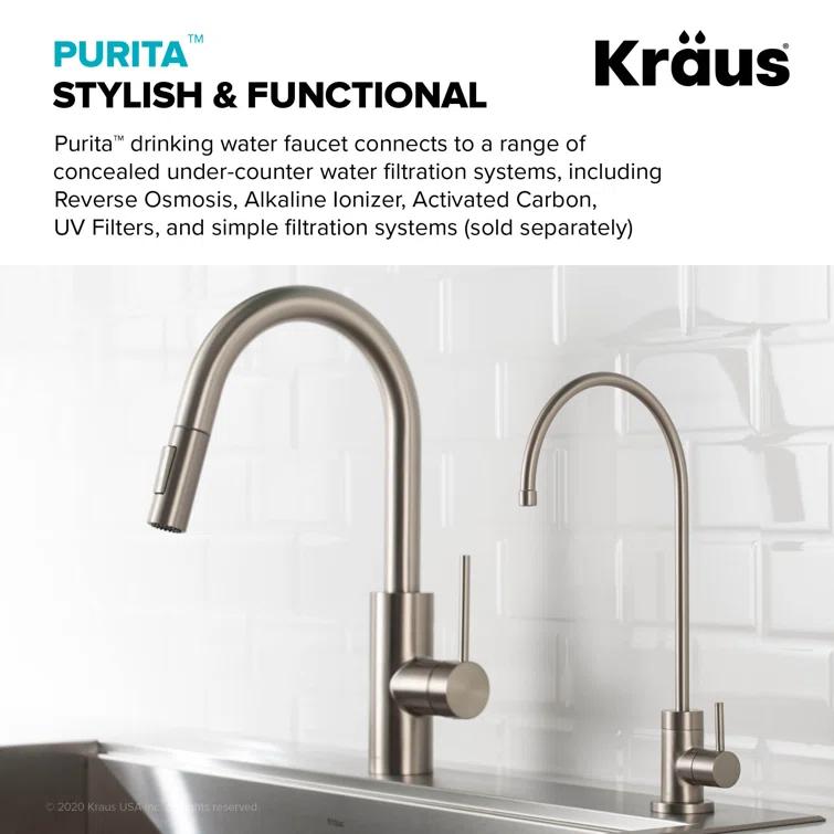 Purita 100% Lead-Free Kitchen Water Filter Faucet