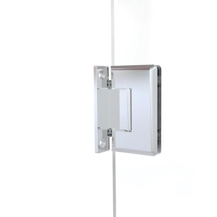 Basco Celesta 57" W x 72" H Hinged Frameless Shower Door CELA9355872XPSV