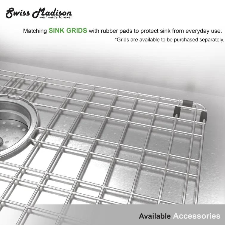 Tourner 26 x 18 Stainless Steel, Single Basin, Undermount Kitchen Sink