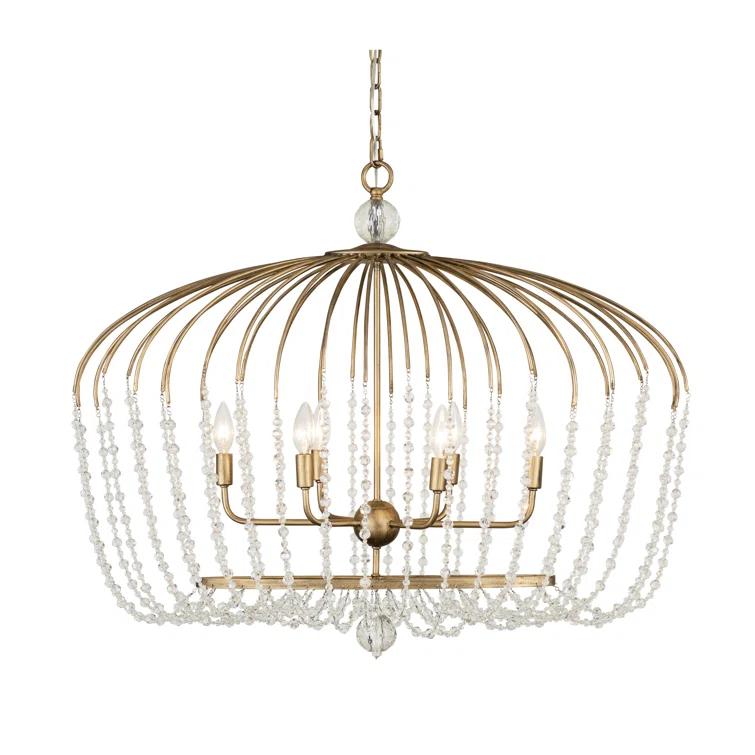 Voliere 6 - Light Havana Gold Unique/Statement Pendant