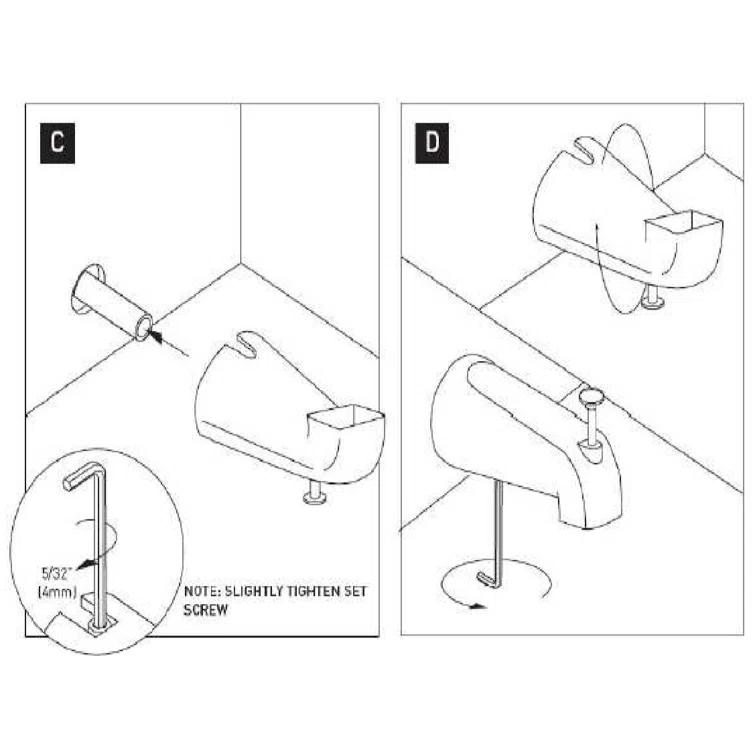 Wall Mounted Tub Spout with Diverter