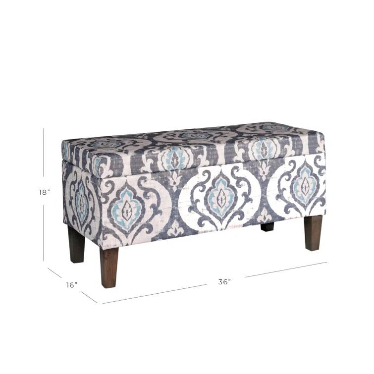 Chantrell 36" Wide Large Decorative Storage Bench