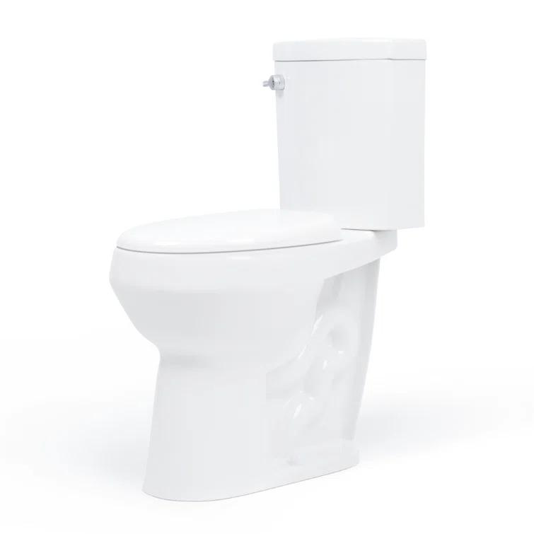 2-Piece 1.28/.09 GPF Dual Flush Elongated 20 in. Extra Tall Toilet in White, Seat Included