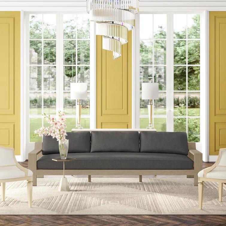 Monterey Gray Teak Two-Seater Outdoor Sofa