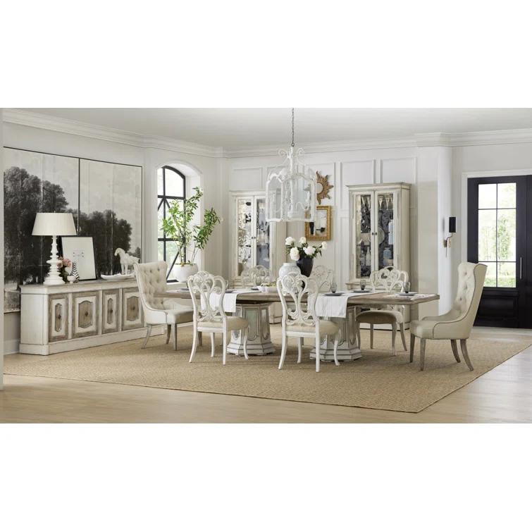 Sanctuary 2 Queen Anne Back Side Chair in Blanc/Beige