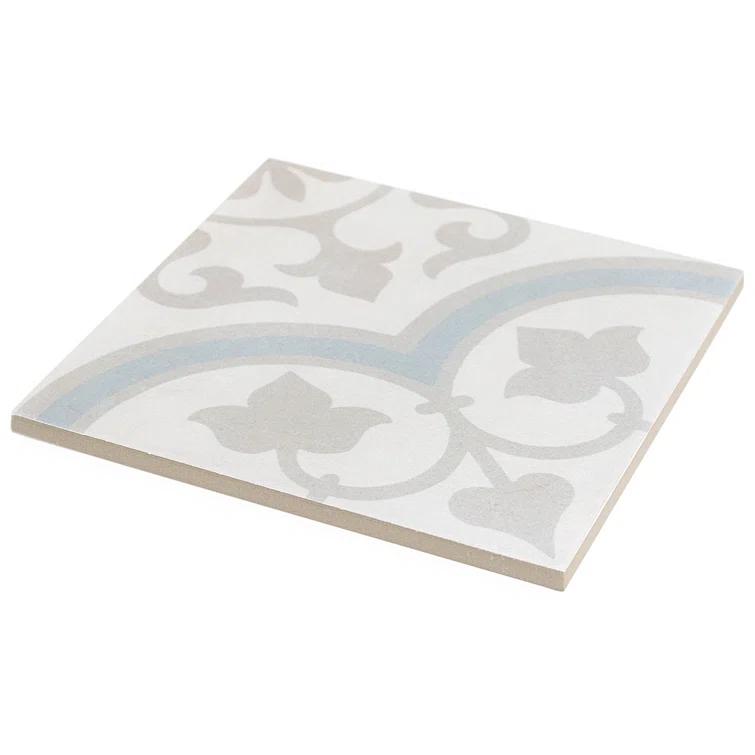 Plumeria 9" x 9" Porcelain Field Tile (10.65 sq. ft./ Case)