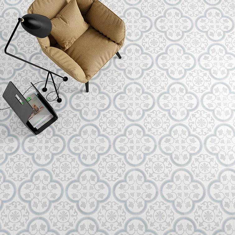 Plumeria 9" x 9" Porcelain Field Tile (10.65 sq. ft./ Case)