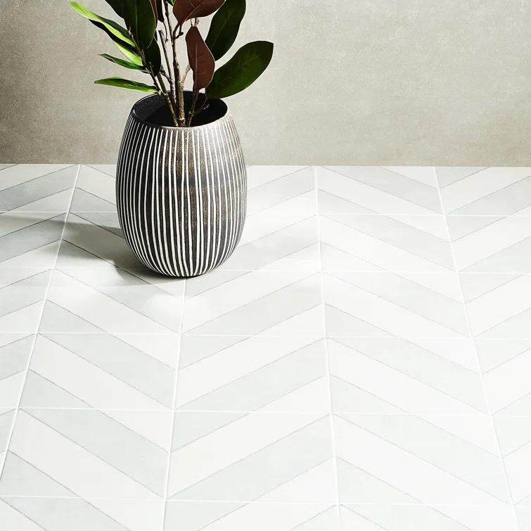 Ava Diagonal 9" x 9" Porcelain Tile (10.76 sq. ft./ Case)
