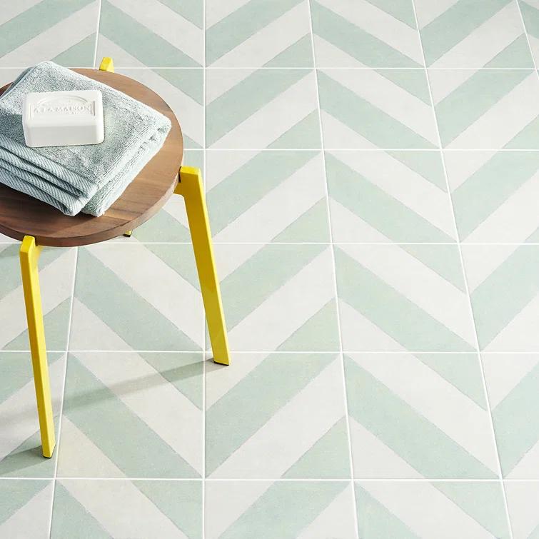 Ava Diagonal 9" x 9" Porcelain Tile (10.76 sq. ft./ Case)