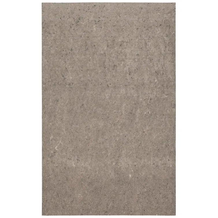 Karastan 2'x4' Scatter Reversible Pet Proof Rug Pad Gray: Skid-Resistant Rectangle Carpet Pad, Polyester, 24"x48"