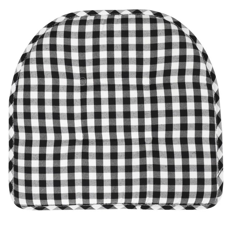 Buffalo Pattern Non-Slip Indoor Chair Pad Cushion