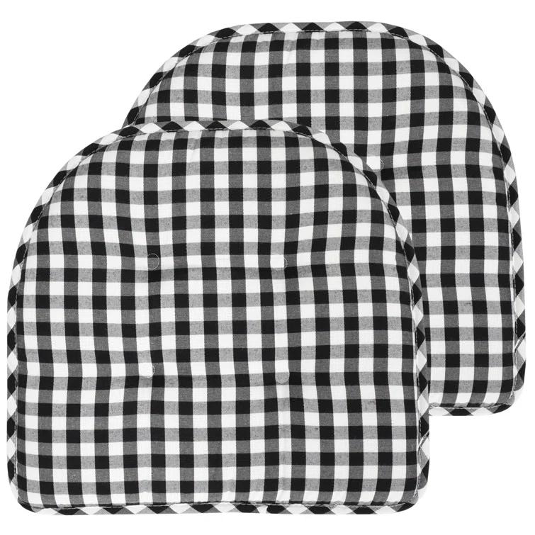 Buffalo Pattern Non-Slip Indoor Chair Pad Cushion