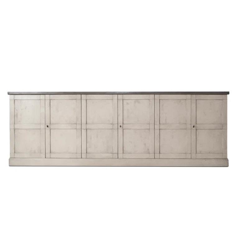 Boxholm Transitional 112'' Gray Stone Sideboard
