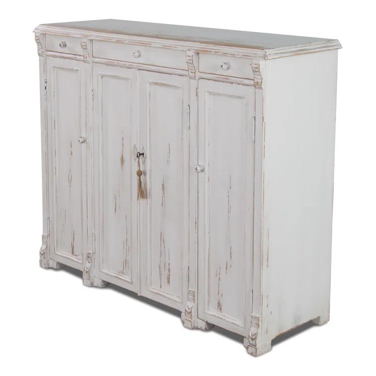 Elegant Transitional White 3-Drawer Sideboard - 51" Width