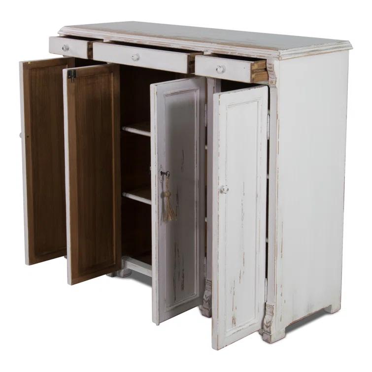 Elegant Transitional White 3-Drawer Sideboard - 51" Width