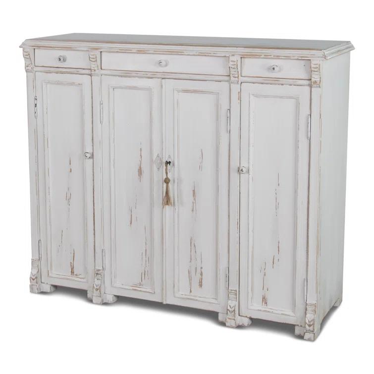 Elegant Transitional White 3-Drawer Sideboard - 51" Width
