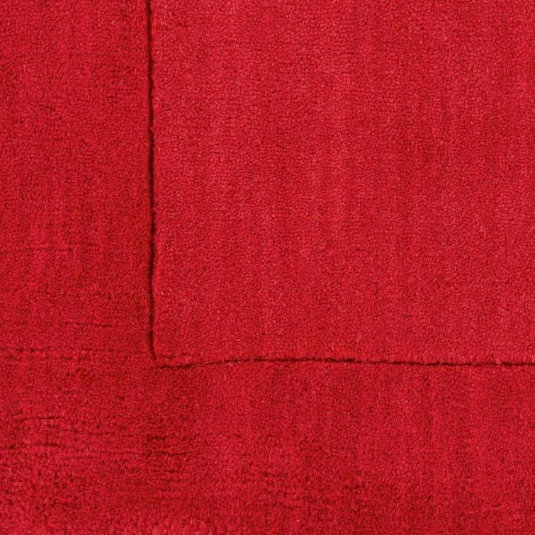 Handmade Mystique Medium Pile Red Wool Area Rug 2' x 3'