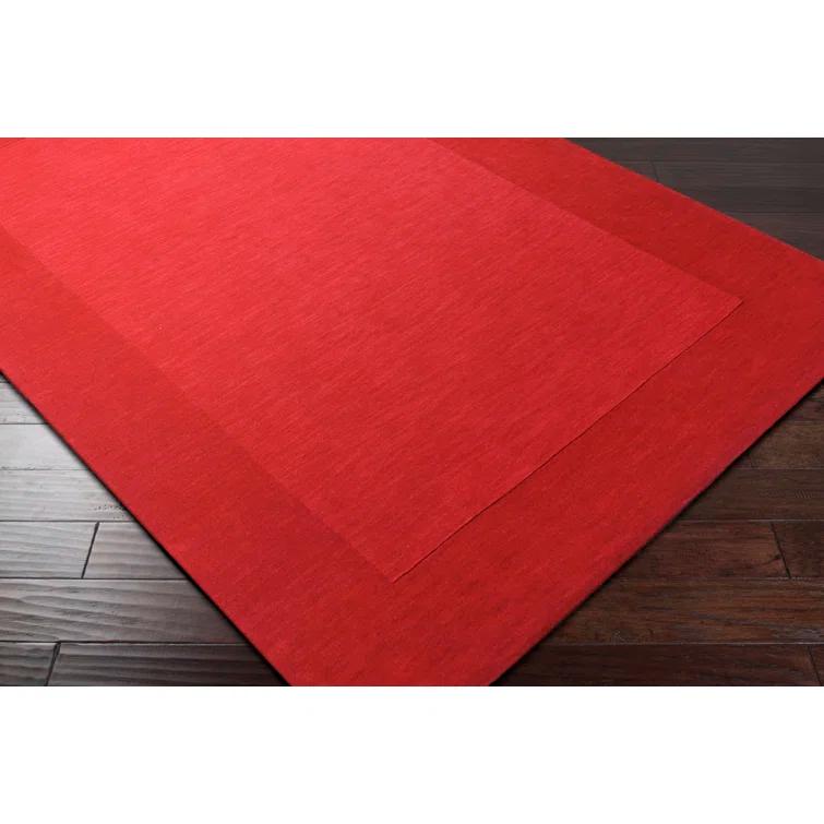 Handmade Mystique Medium Pile Red Wool Area Rug 2' x 3'