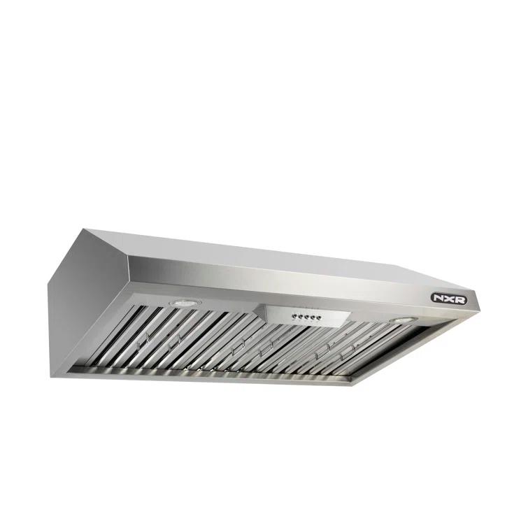 NXR Professional Ranges 30" Stainless Steel 800 CFM Under Cabinet Range Hood with Baffle Filter