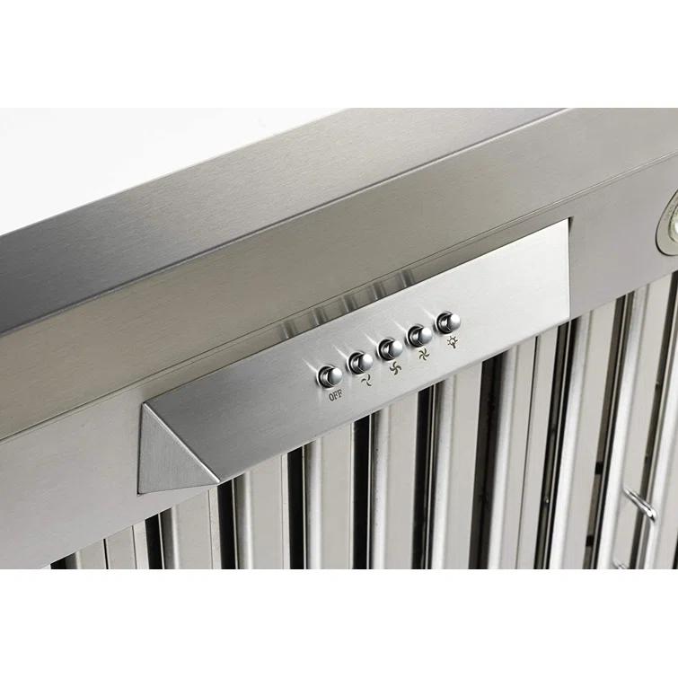 NXR Professional Ranges 30" Stainless Steel 800 CFM Under Cabinet Range Hood with Baffle Filter