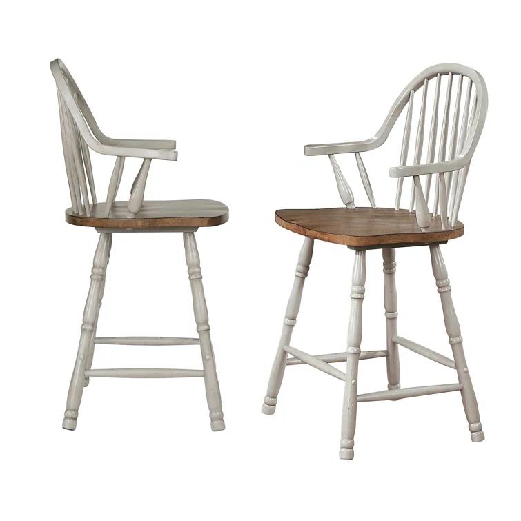 Country Grove Solid Wood Counter Stool