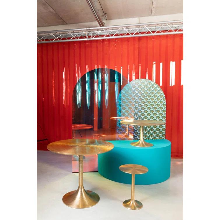Hypnotising Round Metal Dining Table
