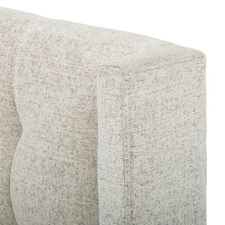 Scaife Upholstered Metal Wingback Bed