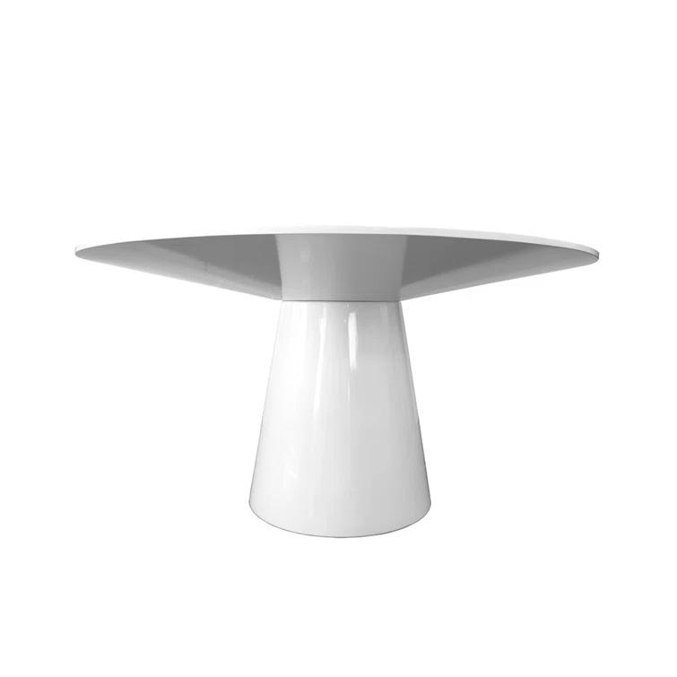 Worlds Away Hamilton Round Solid Wood Base Dining Table