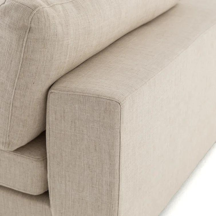 Essence Natural Contemporary 6-Piece Sectional with Ottoman