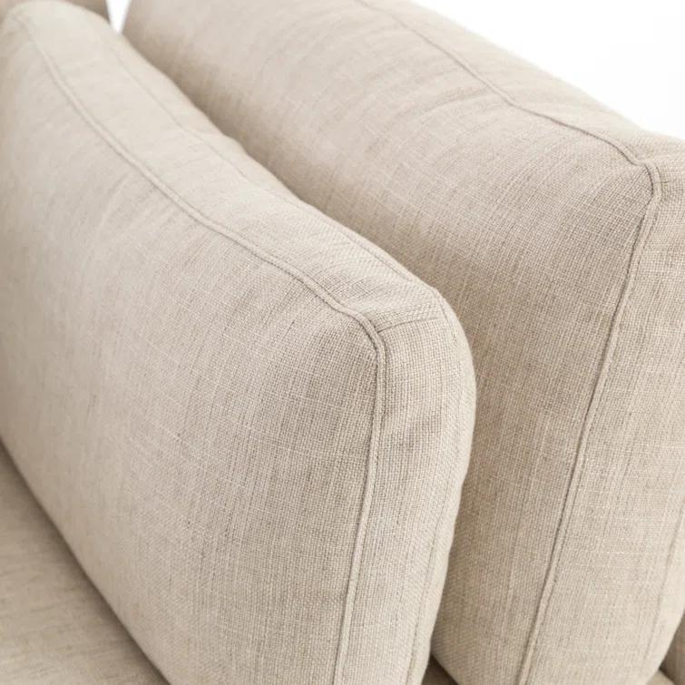Essence Natural Contemporary 6-Piece Sectional with Ottoman