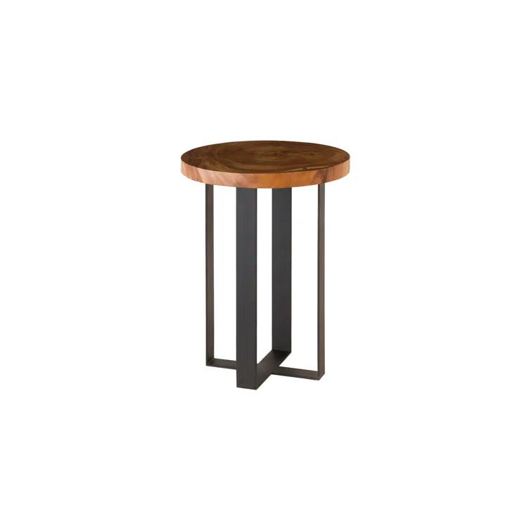 Chuleta Bar Table on Black Metal Base
