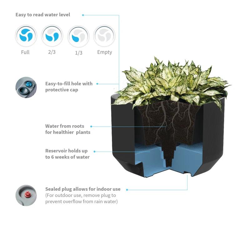 TruDrop Mod Self Watering Planter Box