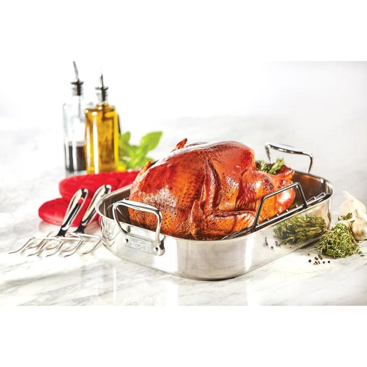 All-Clad ® Stainless Steel Large 16" Roaster with Rack