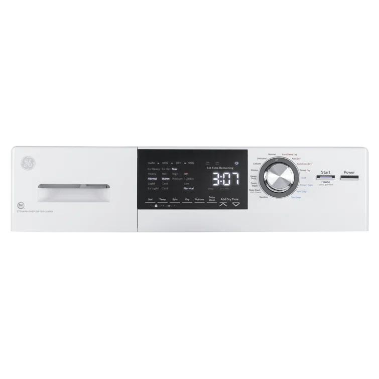 GE Appliances All-In-One Combo Unit with 2.4 Cubic Feet Front Load Washer and 2.4 Cubic Feet Electric Dryer