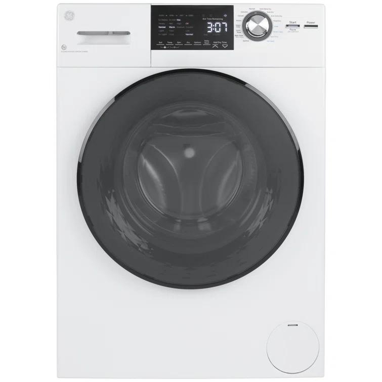 GE Appliances All-In-One Combo Unit with 2.4 Cubic Feet Front Load Washer and 2.4 Cubic Feet Electric Dryer