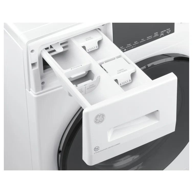 GE Appliances All-In-One Combo Unit with 2.4 Cubic Feet Front Load Washer and 2.4 Cubic Feet Electric Dryer